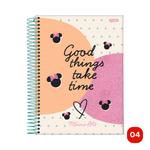 Caderno universitário 10 Matérias Minnie Arts 160 Fls