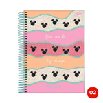 Caderno universitário 10 Matérias Minnie Arts 160 Fls