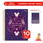 Caderno Universitário 10 Matérias Mickey Magic 160 Fls