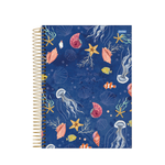 Caderno Universitério 10 Matérias Fundo do Mar 160Fls