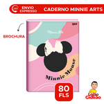 Caderno Minnie Arts Grande Brochura 80fls