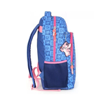 Mochila Escolar Grande Infantil Com Alças Oficial Stitch Azul