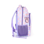 Mochila Escolar Grande Infantil Com Alças Oficial Stitch Lilás