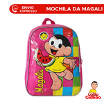 Mochila Escolar Infantil Alças Turma da Mônica Rosa - Magali