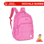 Mochila Escolar Barbie Cup Kake Rosa Pink Grande Com Alças Oficial