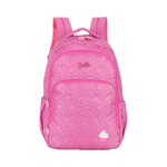 Mochila Escolar Barbie Cup Kake Rosa Pink Grande Com Alças Oficial