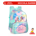 Mochila Barbie Sereia Holografica Infantil Escolar Grande Com Alças Oficial Verde