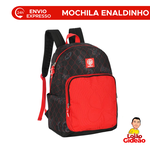 Mochila Escolar Youtuber Enaldinho Infantil Grande Com Alças  Oficial Vermelha