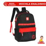 Mochila Escolar Youtuber Enaldinho Infantil Grande Com Alças  Oficial Preta