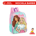 Mochila Escolar Barbie Friends Rosa Infantil Grande Com Alças Oficial