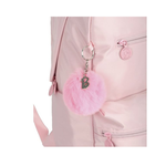 Mochila Escolar Barbie Pompom Rosa Grande Com Alças Juvenil Oficial