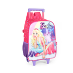 Kit Mochila de Rodinha e Costas + Lancheira Barbie Unicornio Infantil Pink Oficial