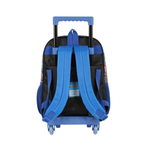 Kit Mochila de Rodinha e Costas + Lancheira Hot Wheels Infantil Azul Oficial