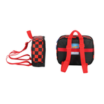 Kit Mochila de Rodinha e Costas + Lancheira Hot Wheels Infantil Preta Oficial