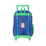 Kit Mochila de Rodinha e Costas + Lancheira Cebolinha Infantil Verde Oficial