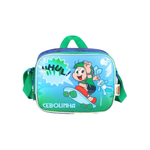 Kit Mochila de Rodinha e Costas + Lancheira Cebolinha Infantil Verde Oficial
