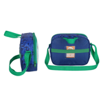 Kit Mochila de Rodinha e Costas + Lancheira Cebolinha Infantil Verde Oficial