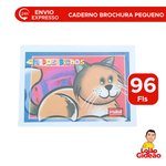 Caderno Brochura Pequeno Flexivel Horizontal 96 folhas