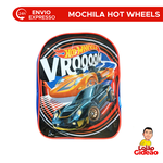 Mochila Infantil Hot Wheels Costas Pequena Creche Azul Oficial