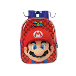 Mochila Infantil Super Mario Costas Pequena Creche Vermelha Oficial