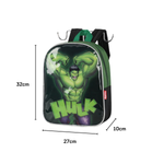 Mochila Infantil Hulk Costas Pequena Creche Azul Oficial