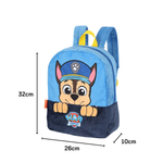 Mochila Infantil Patrulha Canina Chase Pequena de Costas Creche Azul Oficial