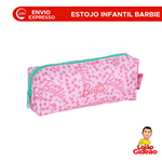 Estojo Escolar Barbie Rosa Infantil Oficial