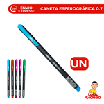 Caneta Esferográfica 0.7mm Carbon Ponta Fina