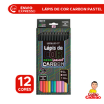 Lápis de Cor Carbon Line 12 cores Neon Pastel