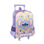 Kit Mochila de Rodinha + Lancheira Stitch Infantil Verde Oficial