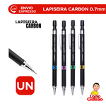 Lapiseira 0.7mm Carbon Grip com Borracha