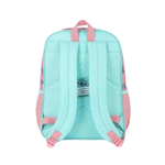 Mochila Infantil Escolar Alças Grande Oficial Stitch E Angel Verde