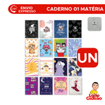 Caderno Universitário 1 Matéria Espiral Capa Dura 96 Fls Ual