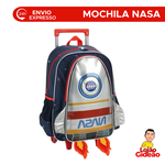 Mochila Infantil de Costas Nasa Vermelha Escolar Oficial