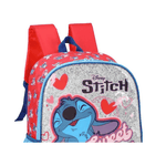 Mochila Infantil Stitch Vermelha Escolar Oficial