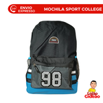 Mochila Sport College Azul Juvenil Adulto