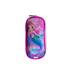Kit Mochila de Rodinha e Costas + Lancheira + Estojo Infantil Princesa Sereia