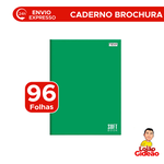 Caderno Grande Brochura Capa Dura 96 Folhas Costurado