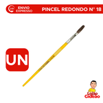 Pincel Redondo Escolar 2303-18 Para Pintura Artesanato - Futuro