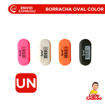 Borracha Escolar Oval Cores