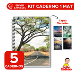 Kit 5 Cadernos Universitário 1 Matéria Masculino Com 96 Folhas De Capa Dura Rox Para Revenda