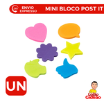 Mini Post it Formas Adesivo Neon Soul Smart Notes Bloco de Anotações