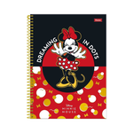 Caderno Grande Capa 1 Matéria Dura 80 Folhas Minnie Mouse foroni