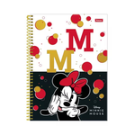 Caderno Grande Capa 1 Matéria Dura 80 Folhas Minnie Mouse foroni