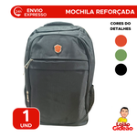 Mochila Reforçada com Suporte  Para Notebook  Resistente Trabalho Escolar