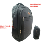 Mochila Reforçada com Suporte  Para Notebook  Resistente Trabalho Escolar