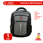 Mochila Reforçada Impermeàvel com Suporte para Notebook e Entrada USB