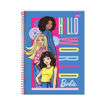 Caderno Escolar 10 Matérias Da Barbie Com 160 Folhas Universitário Com Adesivos