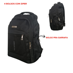 MOCHILA ESCOLAR NOTEBOOK EXECUTIVA MASCULINA FEMININA BOLSA RESISTENTE