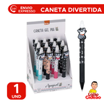 Caneta Gel 0.7mm Divertida Apagável PUG BRW